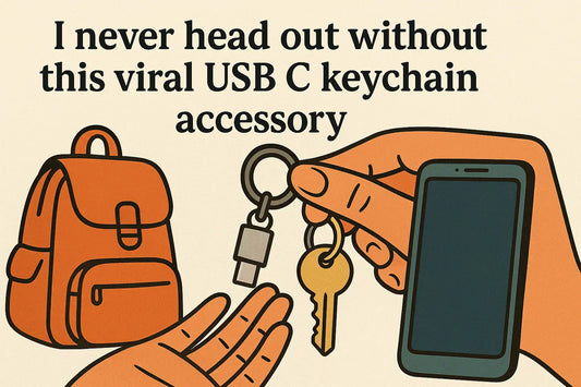 I never head out without this viral USB C keychain accessory—it’s the ultimate keychain charger USB C hack, and it’s just $11!