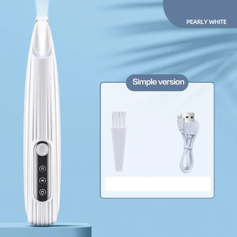 Rechargeable Pet Hair Trimmer for Dogs & Cats – Quiet Grooming Clippers for Fur & Paws with LED Light