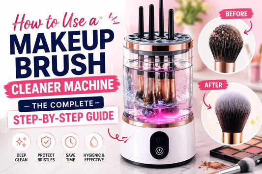 how to use a makeup brush cleaner machine