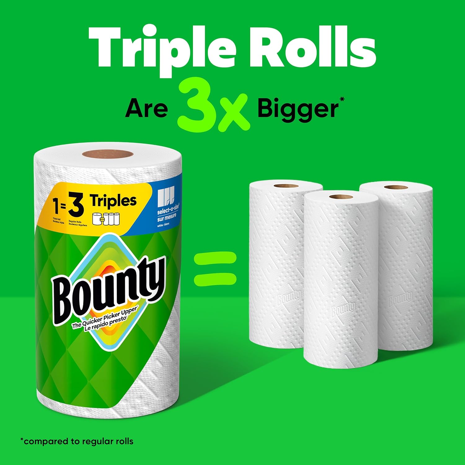 Select-A-Size Paper Towels, White, 8 Triple Rolls = 24 Regular Rolls