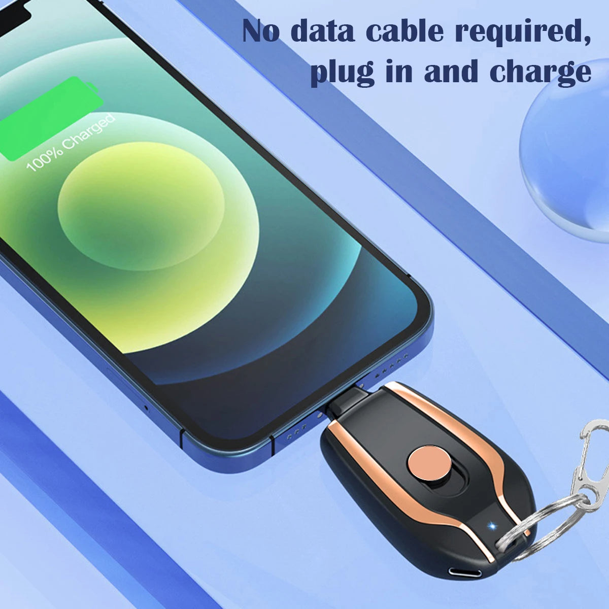 Portable Keychain Phone Charger