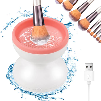 Makeup Brush Cleaner Machine Electric Silicone Cosmetic Brush Cleaner Tool Deep Cleaning Box Makeup Brushes Cleaning Artifact