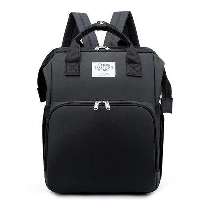 Ultimate Mommy Backpack with Portable Crib