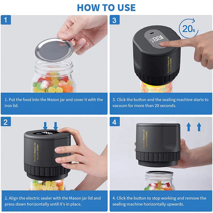 Mason Jar Vacuum Electric Sealer