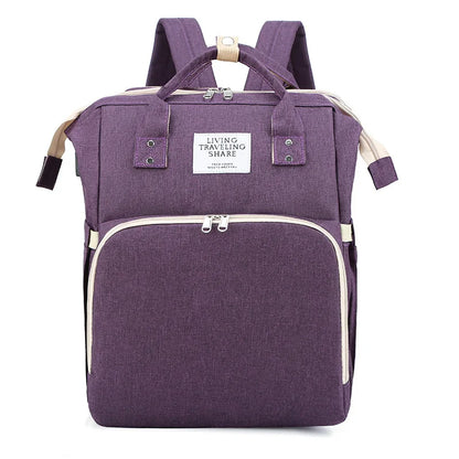 Ultimate Mommy Backpack with Portable Crib